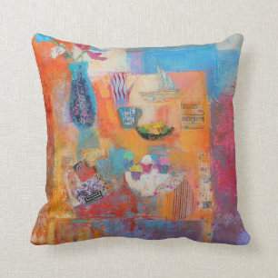 Summer Table Throw Pillow