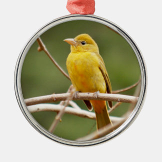 Summer Tanager Metal Ornament
