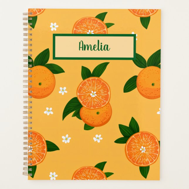 Summer Tangerines Planner (Front)