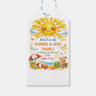 Summer Teacher Appreciation Gift Tags Cute