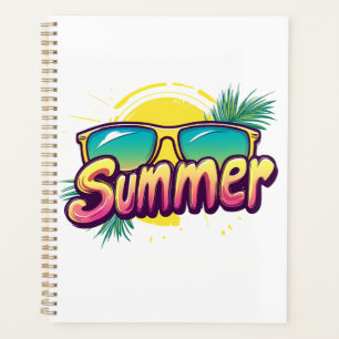 Summer Text - Colorful Summer Sunglasses Planner