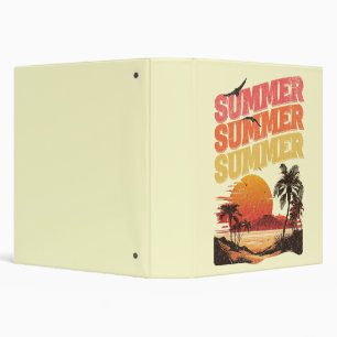 Summer text design binder