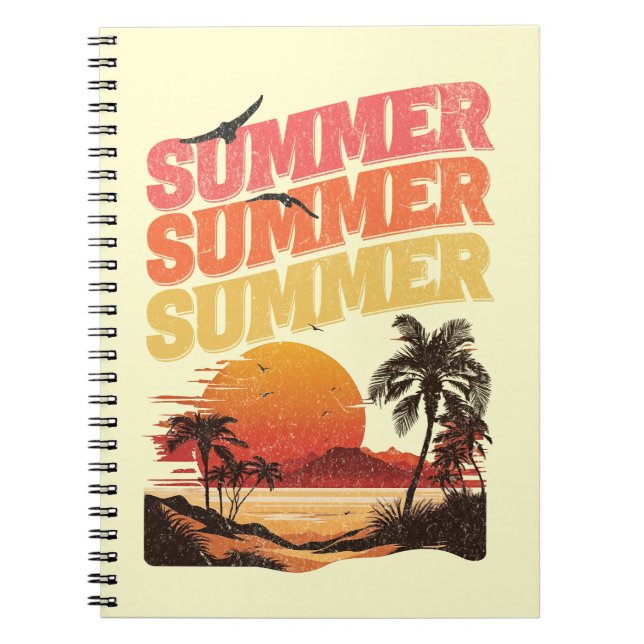Summer text design notebook (Front)