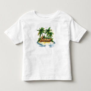 Summer Text - Tropical Summer Island Toddler T-shirt