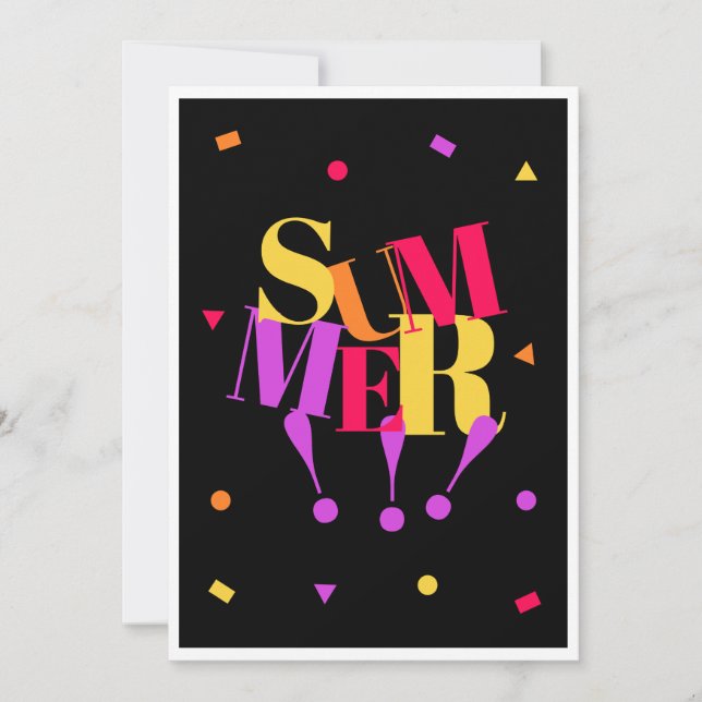 Summer  thank you card (Front)
