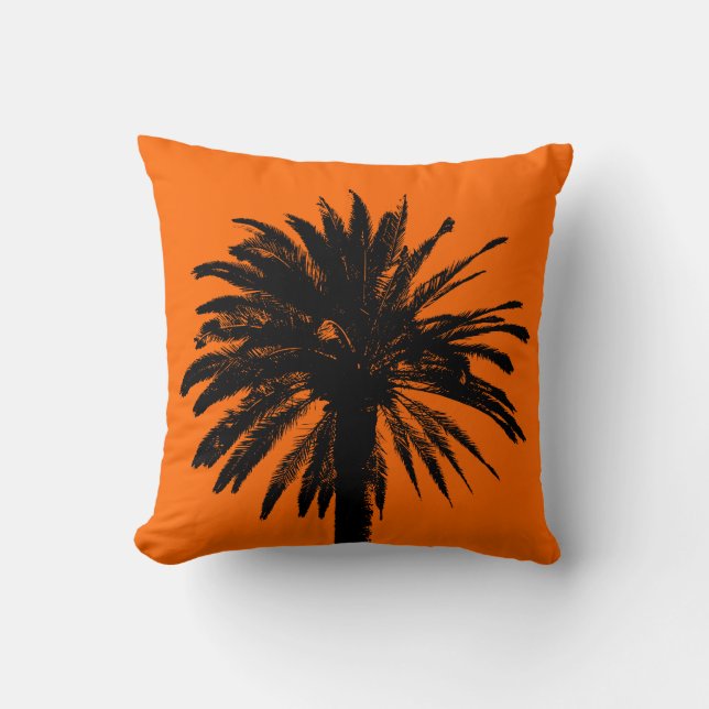 Summer theme pillow cushions with palm trees (Front)
