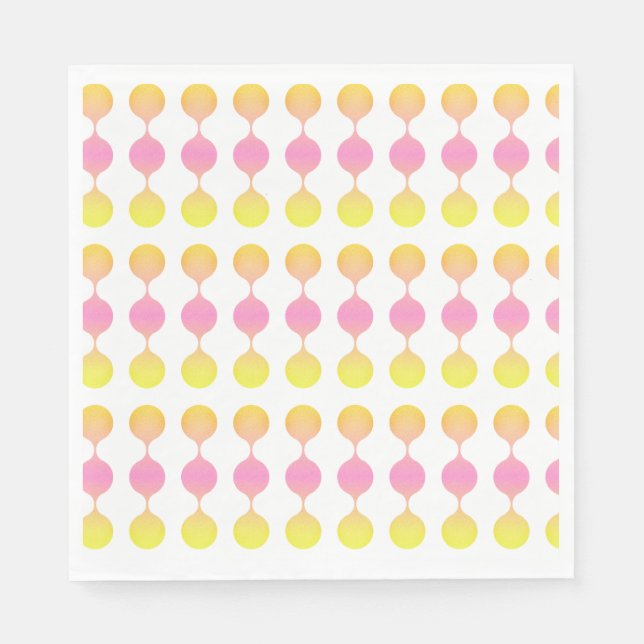 Summer Themed Geometrics  Napkin (Front)