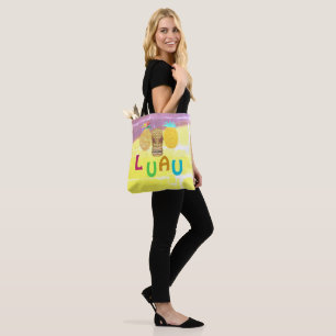 Summer Tiki Pineapple Luau Tote Bag