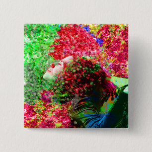 Summer Time 2 Inch Square Button