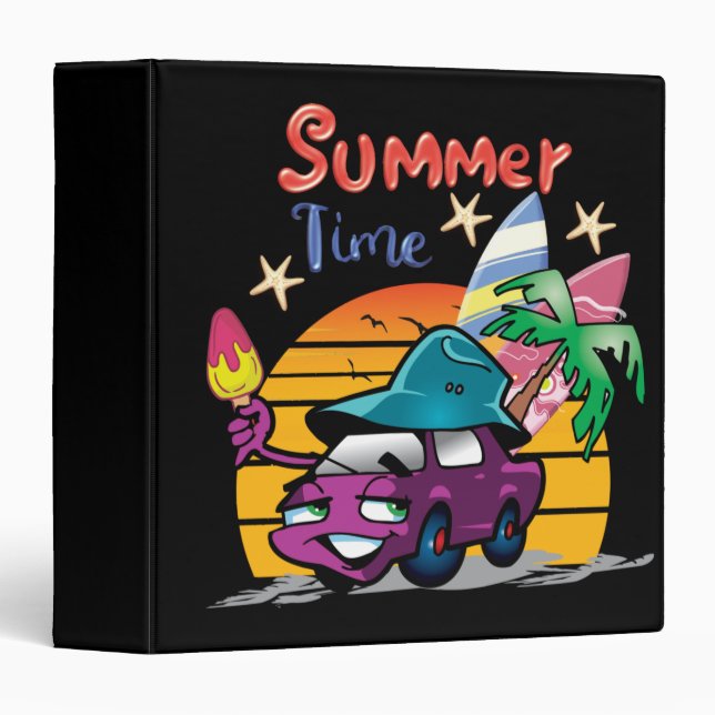 Summer Time 3 Ring Binder (Front/Spine)