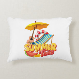 Summer time accent pillow