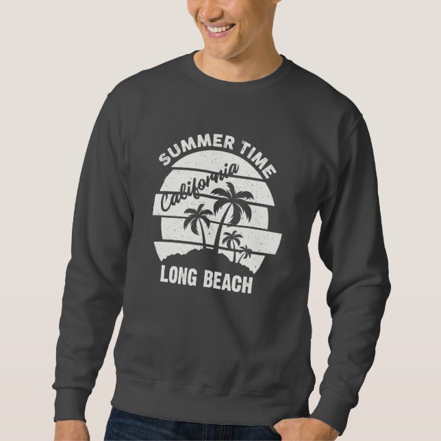 Summer Time California Long Beach  Sweatshirt (Front)