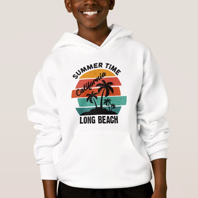 Summer Time California Long Beach T-Shirt (Front)