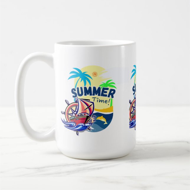 Summer time coffee mug (Left)