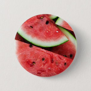 Summer Time Cold Watermelon Slices 2 Inch Round Button