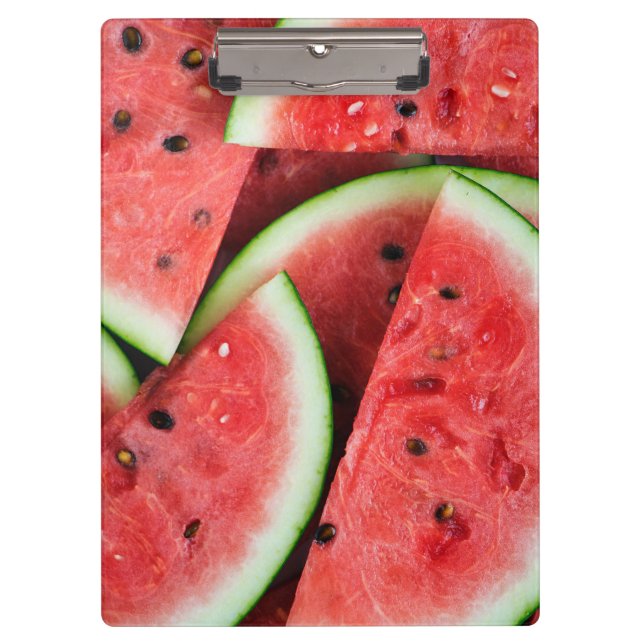 Summer Time Cold Watermelon Slices Clipboard (Front)