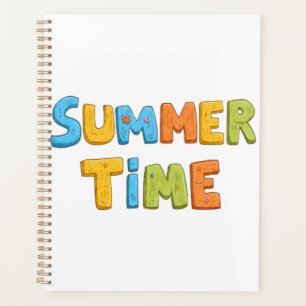 Summer Time - Colorful Summer Time Text Planner