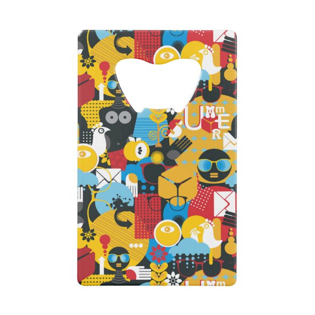 Summer time credit card bottle opener (Front)