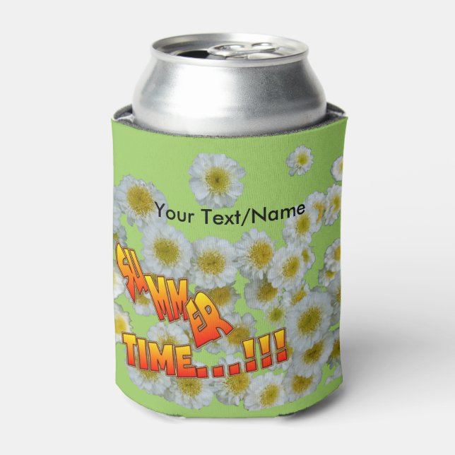 Summer Time Flowers Cust. Can Cooler (Can Front)
