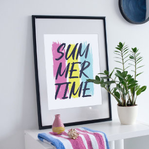 Summer time graphic. poster