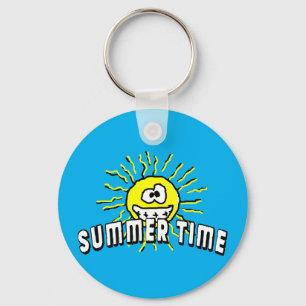 Summer Time - Happy Sun Keychain