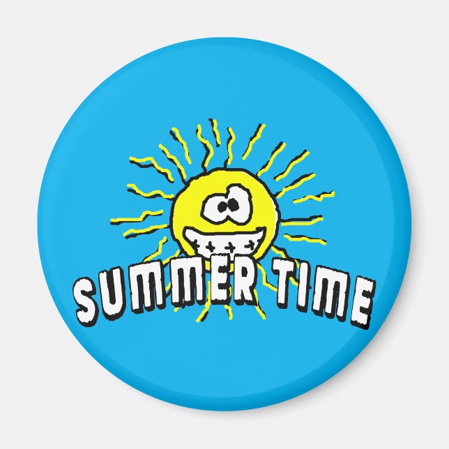 Summer Time - Happy Sun Magnet (Front)
