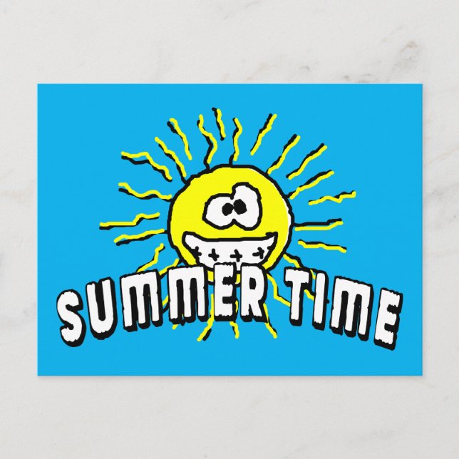 Summer Time - Happy Sun Postcard (Front)