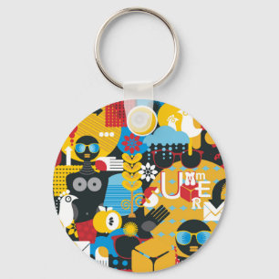 Summer time keychain