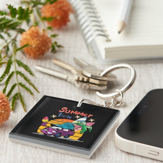 Summer Time Keychain (Front Right)