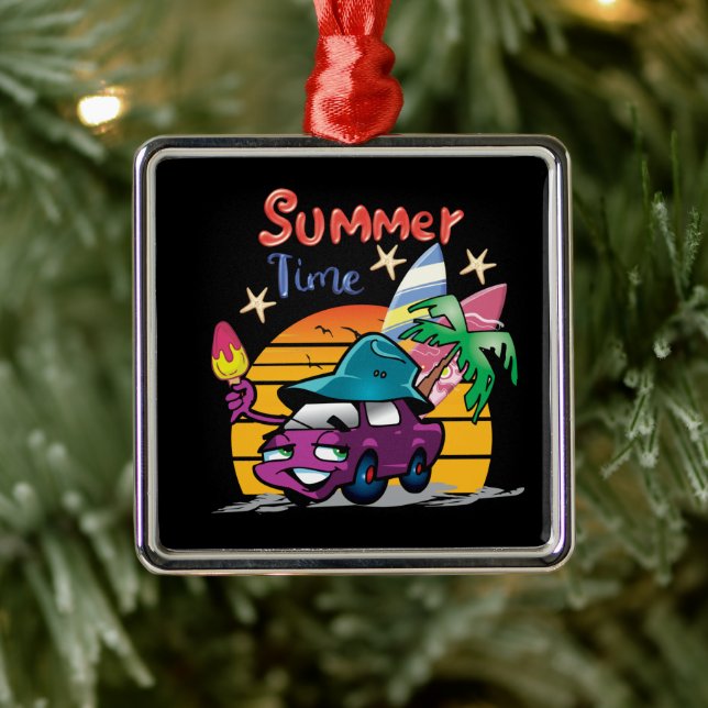 Summer Time Metal Ornament (Tree)