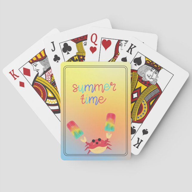 Summer time playing cards (Back)