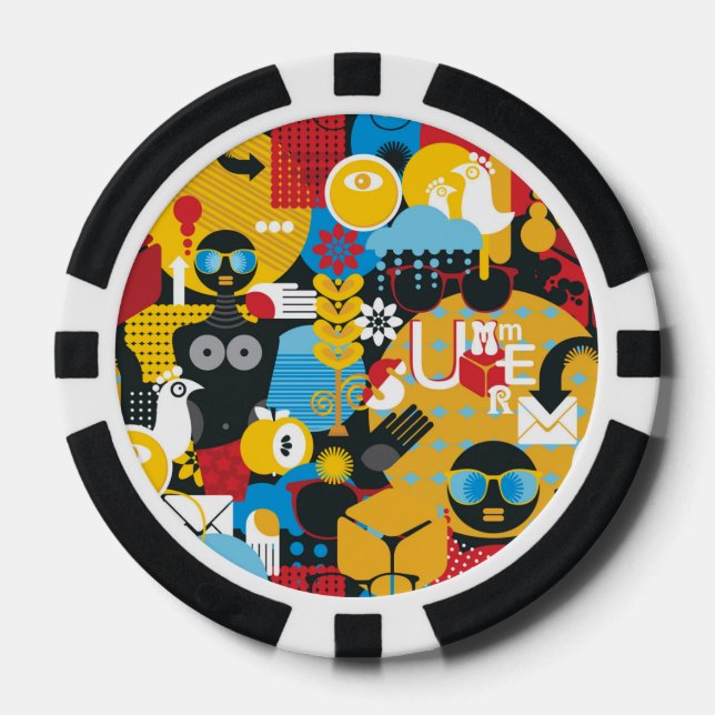 Summer time poker chips (Front)