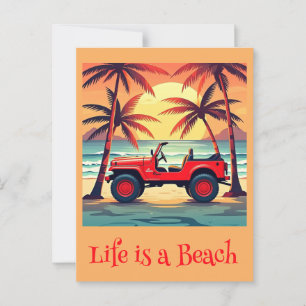 " SUMMER TIME " POSTCARD