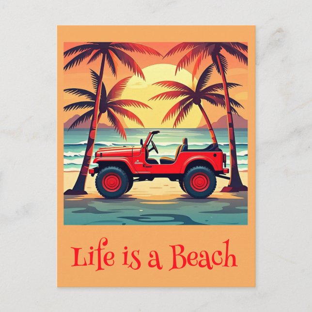 " SUMMER TIME " POSTCARD (Front)