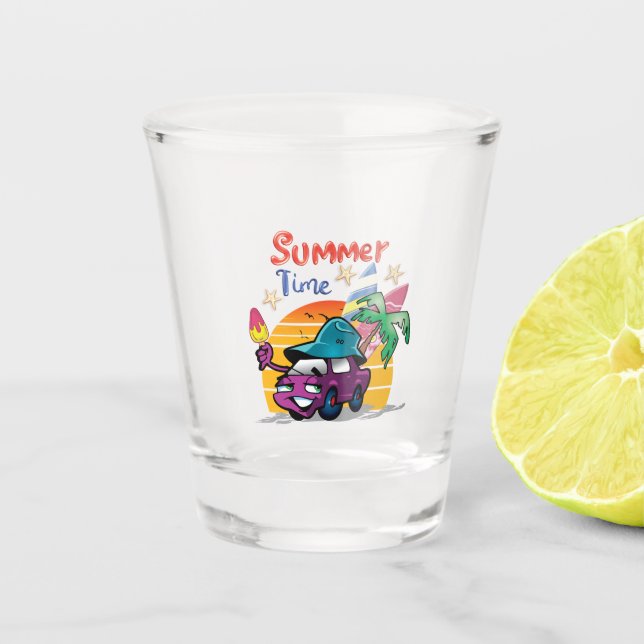 Summer Time Shot Glass (Front)