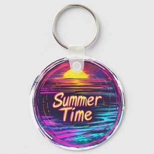 Summer Time - Sunset for Summer Time Keychain