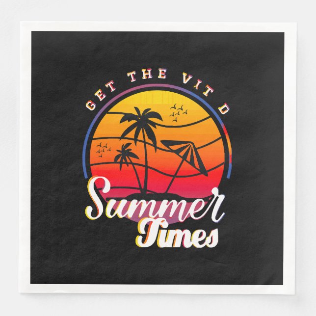 Summer Times Napkin (Front)