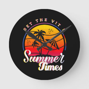 Summer Times Round Clock