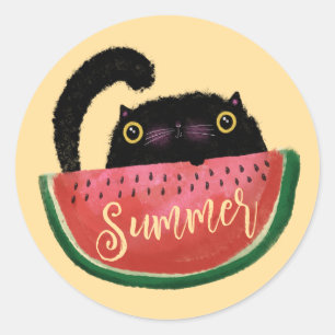 Summer Treat Classic Round Sticker