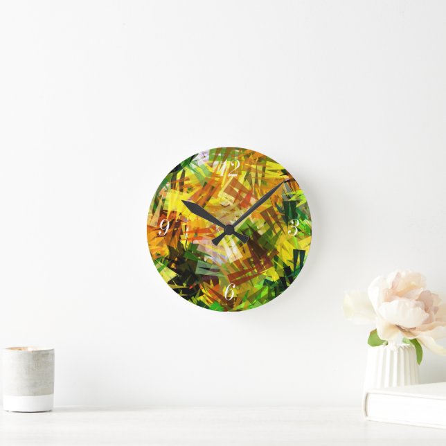 SUMMER TREES ROUND CLOCK (Home)