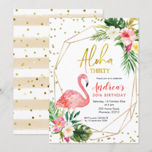 Summer Tropical Aloha Trente Invitation
