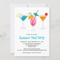 Summer Tropical Cocktail Adult Pool Party