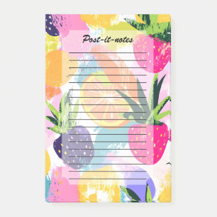 Summer Tropical Fruit Fiesta Post-it Notes