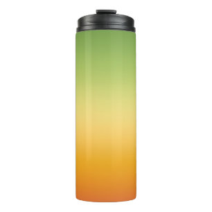 Summer Tropical Gradient Orange Lemon Lime Ombre Thermal Tumbler