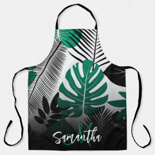 Summer Tropical Leaves Apron