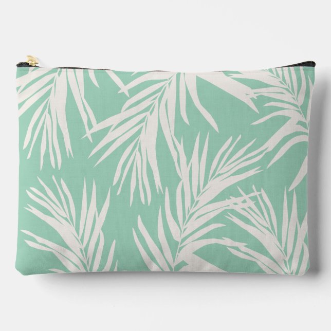 Summer Tropical Leaves  Beach Home Decor Accessory Pouch (Front)