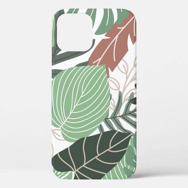Summer tropical leaves seamless pattern Case-Mate iPhone case (Back)