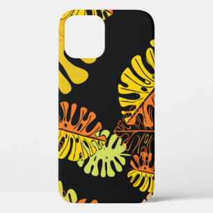 Summer Tropical Leaves Vintage Design iPhone 12 Case