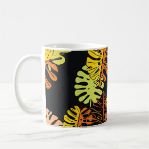Summer Tropical Leaves Vintage Design Coffee Mug