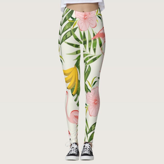 Summer Tropical Leggings (Front)
